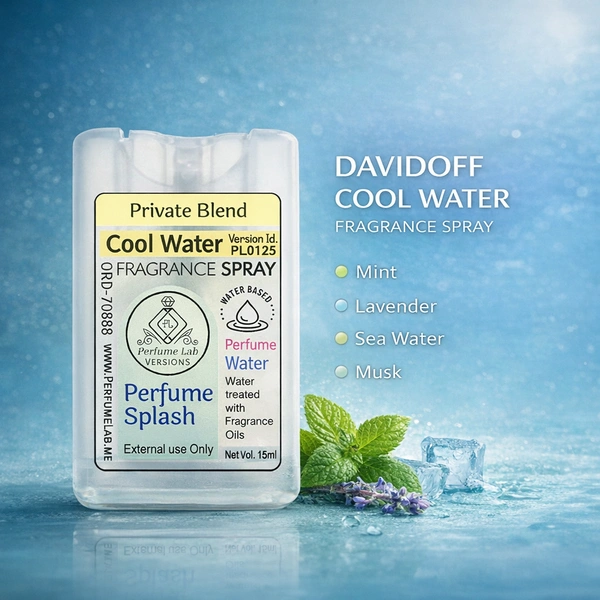 Cool Water Perfume Splash Pocket Spray - Version Id. PL0125