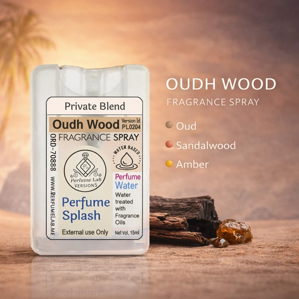 Oudh Wood Perfume Splash Pocket Spray - Version Id. PL0204