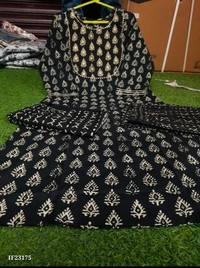 Cotton Block Print Kurti Set - XXL