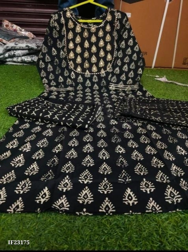 Cotton Block Print Kurti Set - XXL