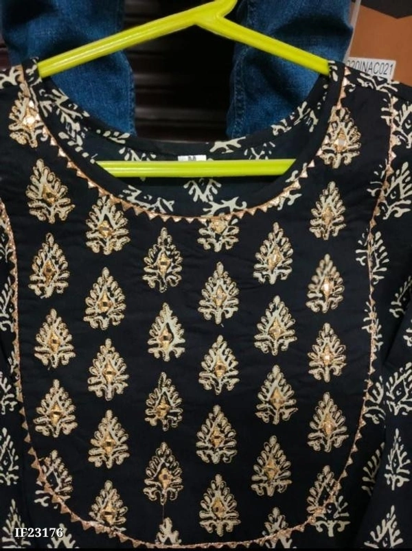 Cotton Block Print Kurti Set - XXL