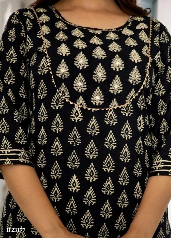 Cotton Block Print Kurti Set - XXL