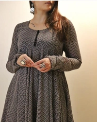 👗👗 NEW LAUNCH👗👗 BEAUTIFUL HEAVY Reyon ANARKALI KURTI WITH PANT MAL MAL DUPATTA - XL