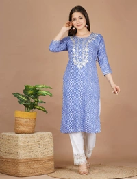 👗Evergreen all day in our new LEHERIYA Suit set. - Blue, M
