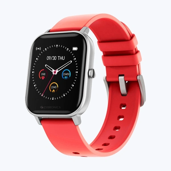 ZEBRONICS  Smart Fitness Watch  - New, Red