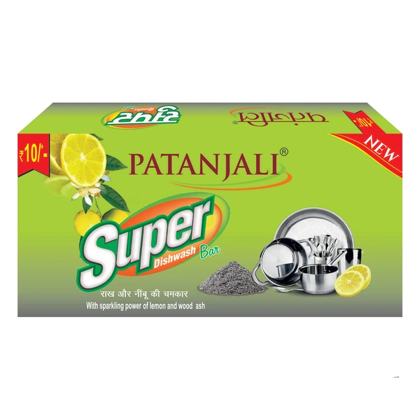 Patanjali Super Dishwash Bar - 145gm