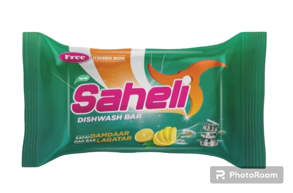 Saheli Dishwash Bar With Free Scrubber  - 135g