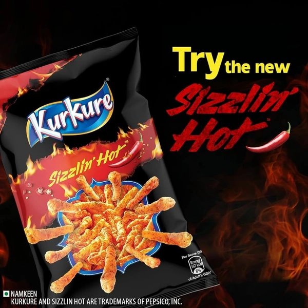 kurkure Kurkure Sizzlin'Hot - 38g8901491002905