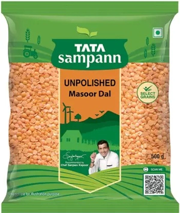 TATA SAMPANN Tata Sampann Red Masoor Dal (Split)  - RED, 500g