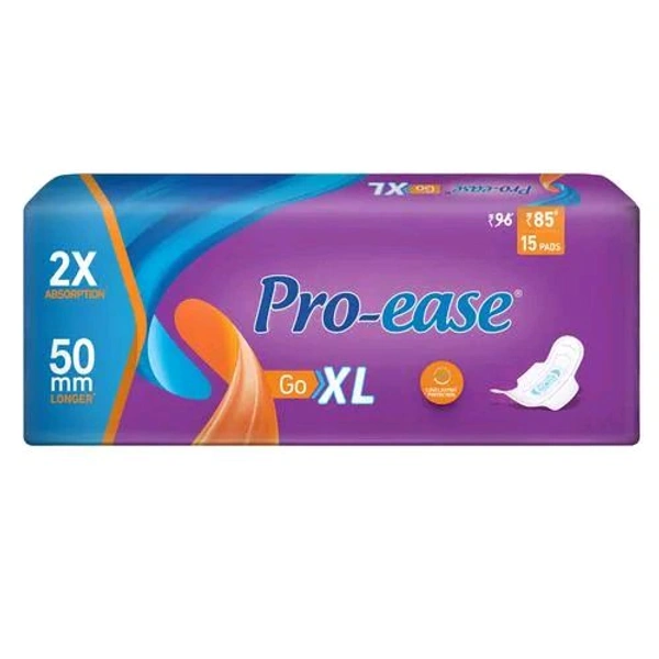 Pro-Ease  Go Sanitary Pads - XL - 50mm Longer