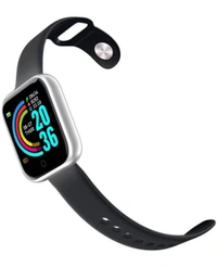 Bluetooth Smart Fitness Watch With Facebook WhatsApp - Black, Free