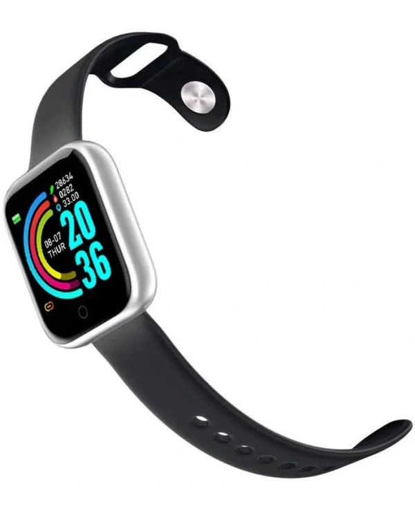 Bluetooth Smart Fitness Watch With Facebook WhatsApp - Black, Free