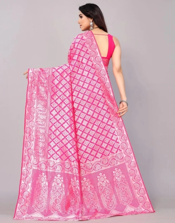 Pure Silk Saree..(600CC) - Silver, 5.5 M