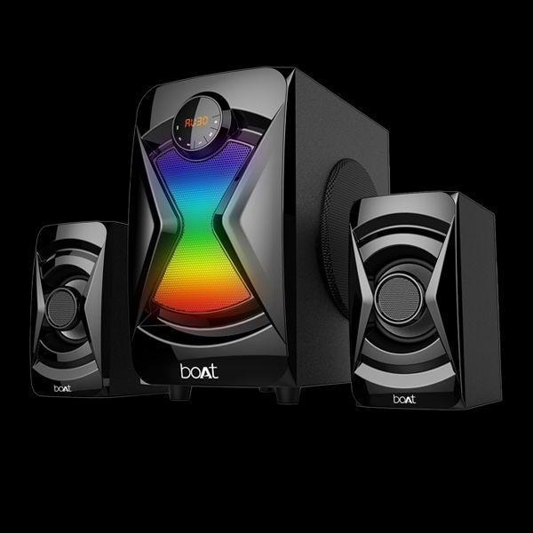 Blitz 1508  50W RMS Wired Speaker with boAt Signature Sound, 2.1 Channel,  RGB Led, 5 Entertainment Modes, FM, Aux, USB, Sd Card, BT