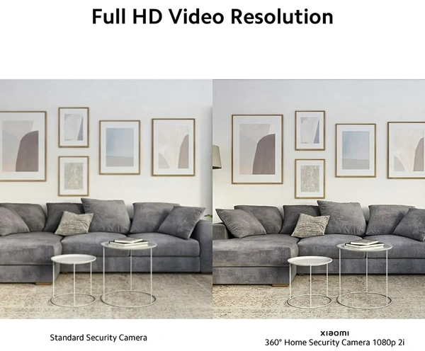 MI Xiaomi Wireless Home Security Camera 2i 2022 Edition | Full HD Picture | 360° View | 2MP | AI Powered Motion Detection | Enhanced Night Vision| Talk Back Feature (2 Way Calling), White - White, 7.5 × 7.5 × 10.8