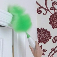 Go Dust Electric Feather Spin Motorised Cleaning Brush Set Home Duster Feather Dust Cleaner Brush for Home, Office, Car - Forest Green, 41×11×7