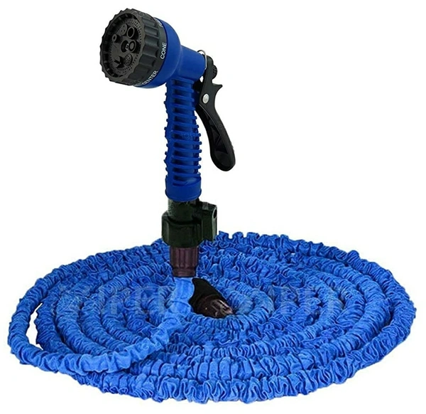 Magic Hose Garden Pipe, 15m 50 Feet Expandable Garden Hose for Car Washing Gun Retractable Gardwn  - Royal Blue, 15 M