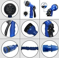 Magic Hose Garden Pipe, 15m 50 Feet Expandable Garden Hose for Car Washing Gun Retractable Gardwn  - Royal Blue, 15 M