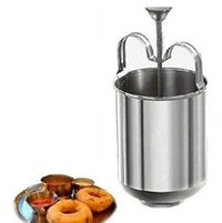 Stainless Steel Medu wada Maker with Stand Mendu wada Machine Makes Perfectly Shaped & Crispy Medu wada - Gray