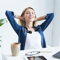 Portable Fan Hand Free Personal Neck Fan - Rechargeable Portable Neck Fan Small Personal USB Fan, Mini LED Fan is Perfect For Office Travel Outdoor Camping