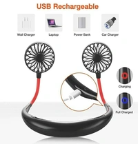 Portable Fan Hand Free Personal Neck Fan - Rechargeable Portable Neck Fan Small Personal USB Fan, Mini LED Fan is Perfect For Office Travel Outdoor Camping
