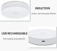 Motion Sensor Light for Home with USB Charging Pack of 2 Wireless Self Adhesive LED Magnetic Motion Activated Light Motion Sensor Rechargeable Light