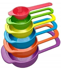 Multi-Purpose Measuring Spoon and Cup Set, 6-Pieces