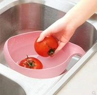 Rice Bowl with Handle Rice Pulses Fruits Vegetable Noodles Pasta Washing Mixing Bowl and Drainer Strainer for Storing and Straining, Vegetable and Food Drainer, Rice Wash Bown  - Wafer