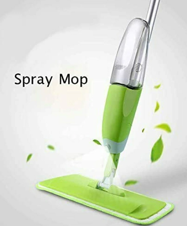 Healthy Spray Mop - Floor Mop with Removable Washable Cleaning Pad and Integrated Water Spray Mechanism (Random Color)