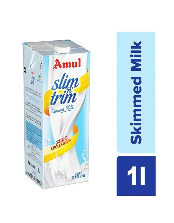 Amul Slim 'n' Trim Skimmed Milk - 1litter
