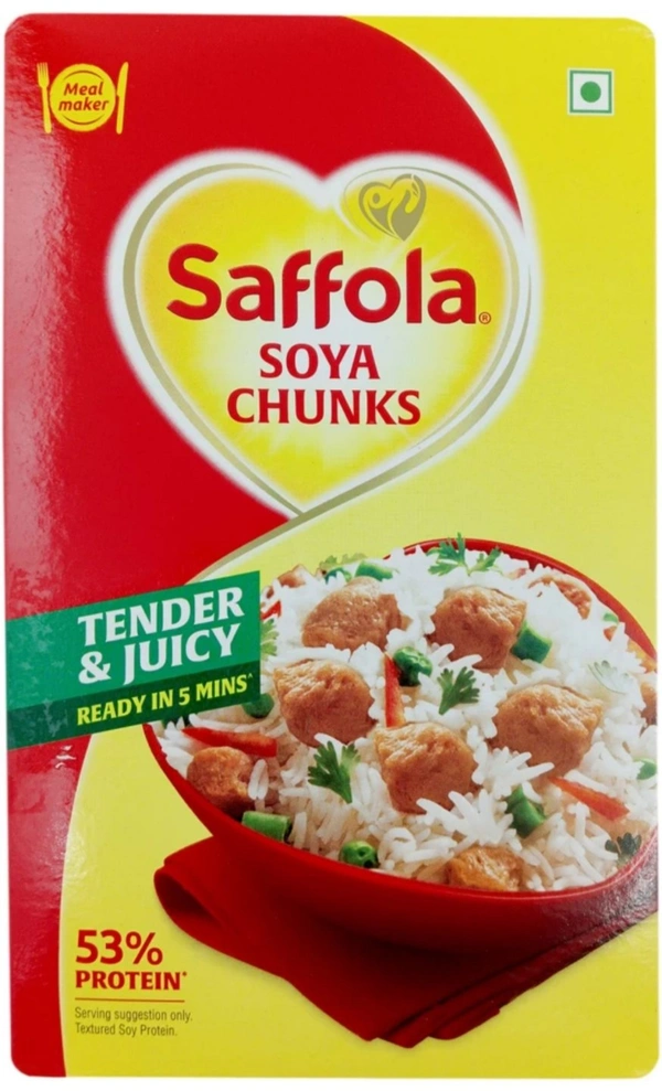 Saffola Soya Chunks  - 10AM-08PM, 200Gram