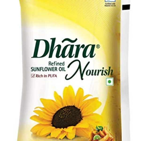 Dhara Refined Rice Brand Oil - 10AM-07PM, 1 Litter