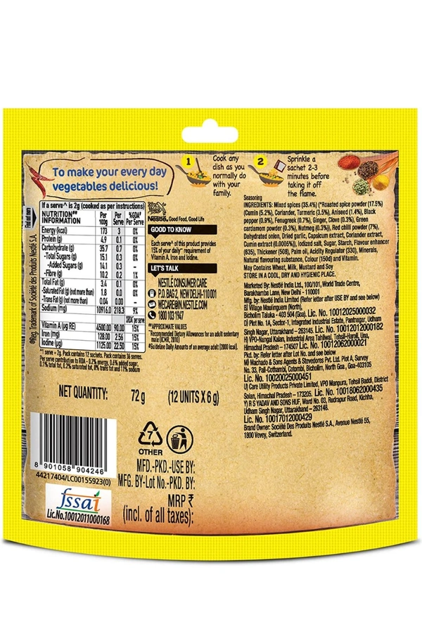 Maggi Masala-ae-magic Vegetable Masala - 10AM-07PM, 100 Gram