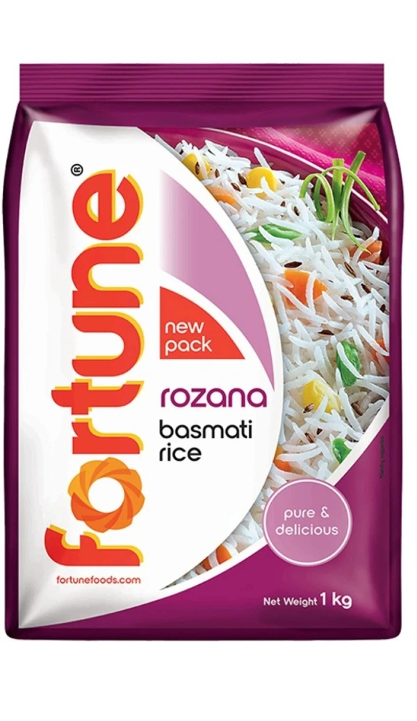 Fortune Rozana Basmati Rice - 10AM-07PM, 1KG