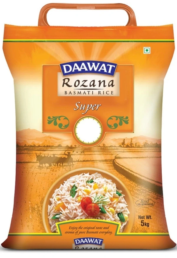 Dawat Rozana Super Basmati Rice  - 10AM-08PM, 5KG