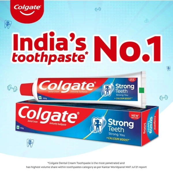 Colgate Strong Teeth Cavity Product  - 10AM-08PM, 3×20/Gram