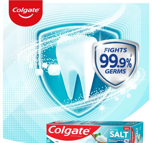 Colgate Active Salt Germ Fighting Toothpaste  - 10AM-07PM, 300Gram
