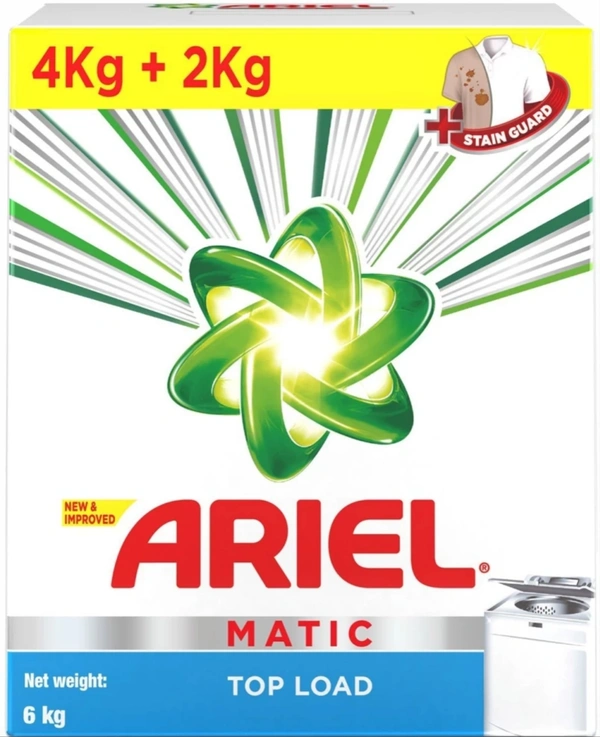 Areal Top Loan Matic Detergent Powder  - 10AM-08PM, 4KG