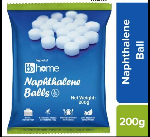 Naphthalene Balls,200g - Poch - 10AM-08PM, 200Gram