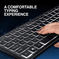 Fingers Magnifico Moonlit Wired USB Keyboard (Black) - 10AM - 08PM