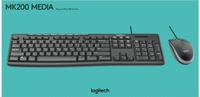 Logitech Media Combo MK200 Full-Size Keyboard and High-Definition Optical Mouse - 10AM - 08PM