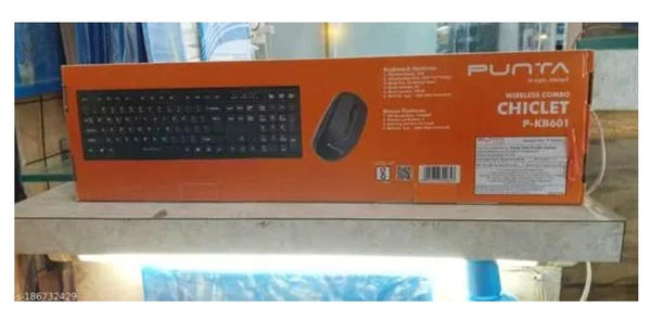 Punta wireless combo chiclet P-KB601 - 10AM-08PM