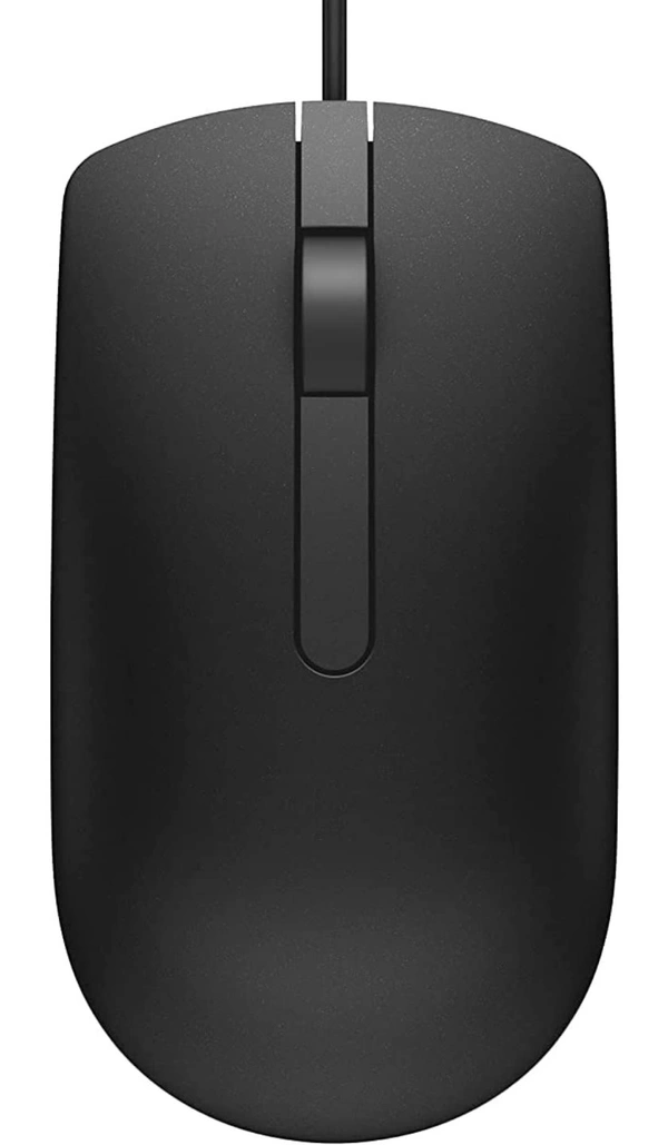 Dell MS116 1000Dpi USB Wired Optical Mouse, Led Tracking, Scrolling Wheel, Plug and Play - 10AM- 08PM