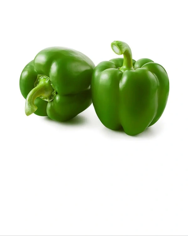 Green Capsicum (Hirvi Shimla Mirch) - 08AM - 08PM, 500 Gram