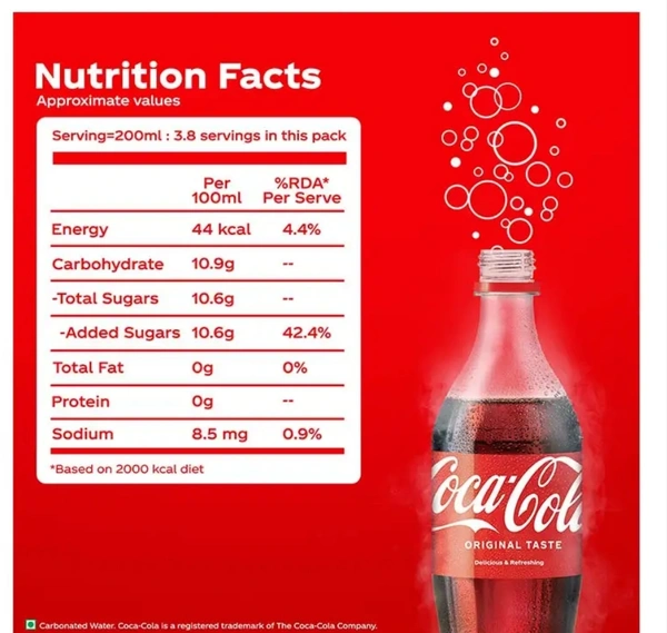 Coca-cola Soft Drink  - 10PM-08AM, 750ML