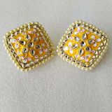 Unique Earrings And Studs - Yellow