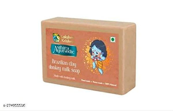 Lakshmi Krishna Natural Donkey Milk Brazilian Clay Soap