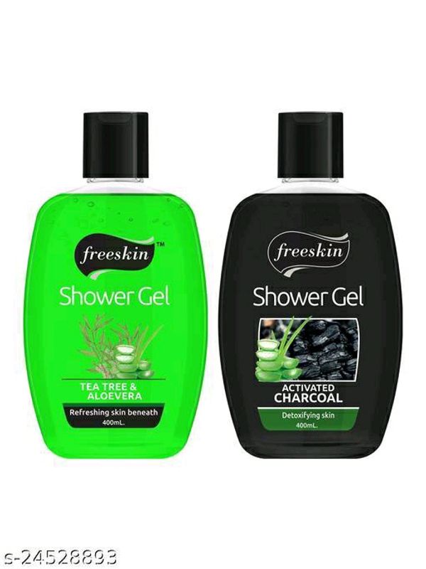 Freeskin Shower Gel Body Wash - Combo Of 2 - Tea Tree & Charcoal