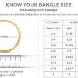 GST Multicolor Bracelet & Bangles - 3 Set - Size