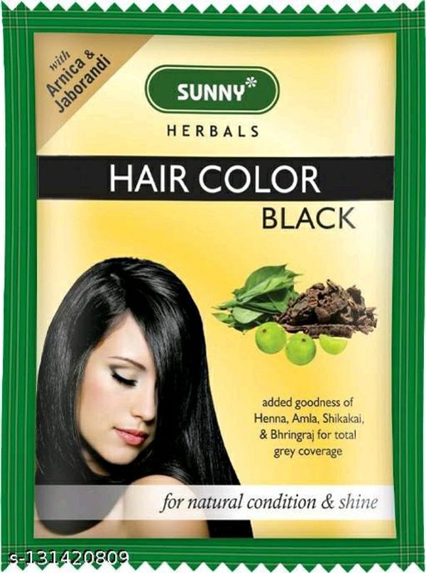 Bakson's Sunny Hair Color Black - Pack Of 4